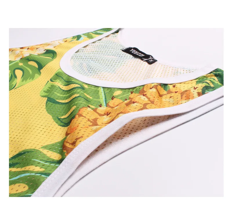 2018 новые летние Лидер продаж топы с бретельками желтый ананас женская верхняя