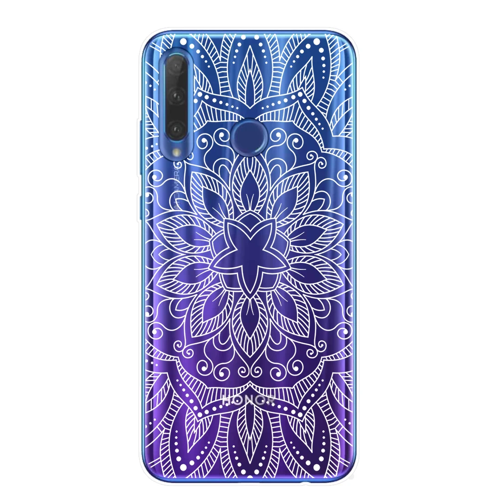 Ретро Мандала Цветок чехол для телефона для huawei Honor 9 10 20 Lite Pro Чехол TPU чехол s для huawei mate 10 20 Lite Pro Ловец снов