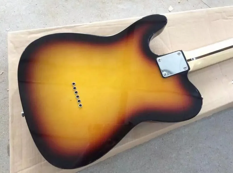 Заводская изготовленная на заказ электрическая гитара sunset черная защитная доска