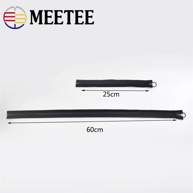 10 шт 3 # Meetee смоляные молнии 25 см закрытые и 60 открытые для рукоделия Швейные сумки