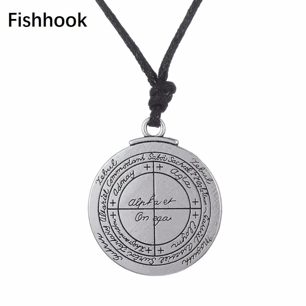 Fishhook Прямая поставка двусторонний талисман для удачи античный серебряный