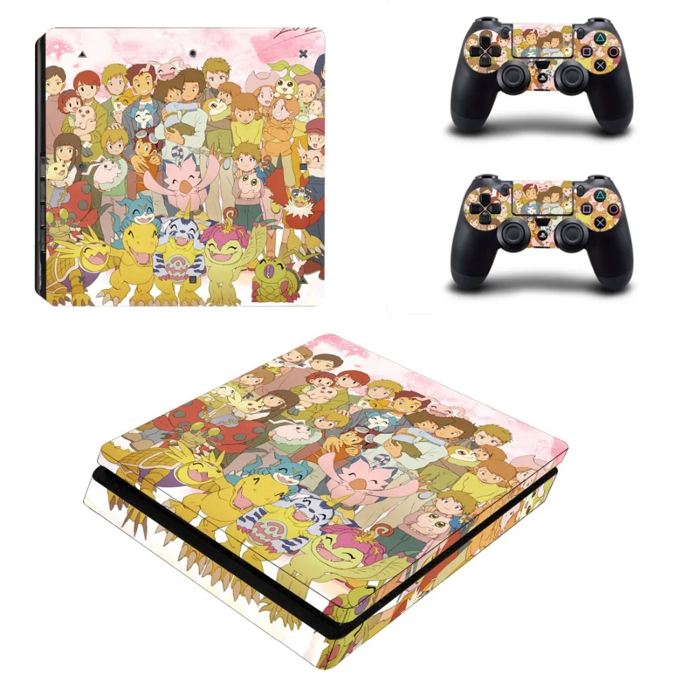 Стикер для приключений Digimon PS4 Slim Skin Виниловая наклейка консоли PlayStation 4 и 2