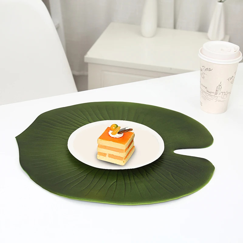 3 шт. форма листа лотоса EVA противоскользящие термостойкие плацемат