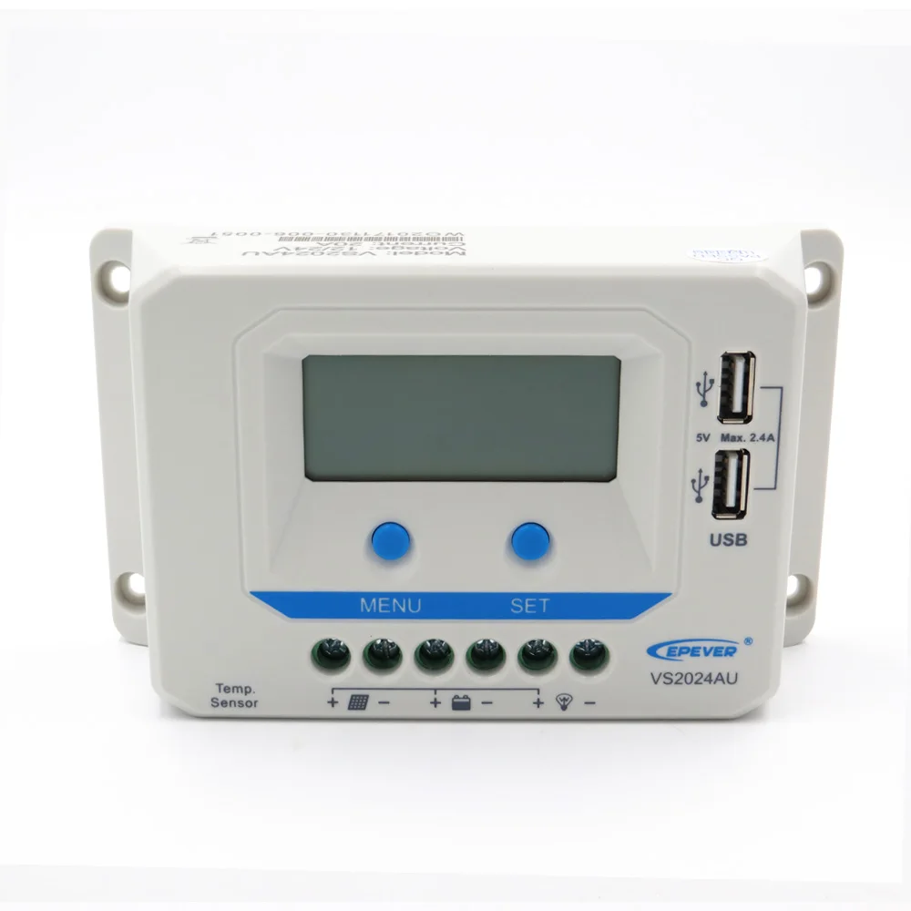 EPSOLAR VS2024AU 20A 12 V 24 V EP EPEVER контроллер солнечного заряда видозвезды ЖК-дисплей