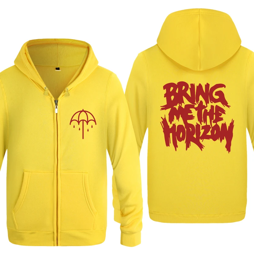 Bring Me The Horizon толстовки рок-группы мужские мужские флисовые кардиганы на молнии толстовки с капюшоном - Цвет: HUAY HOT