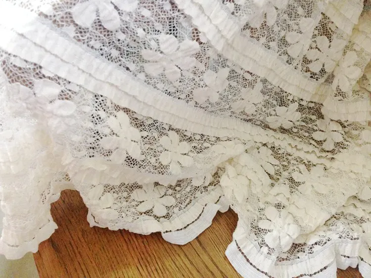 Бесплатная доставка пасторальная красивая мягкая кружевная кофейная короткая