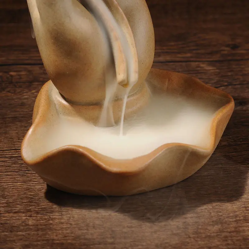 Горелка для благовоний с обратной связью керамические бергамот орнаменты Лотос