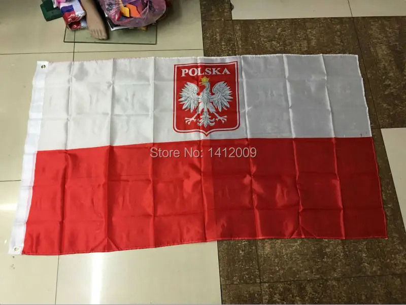 Европейский продавец бесплатная доставка 90*150 см подвесной полированный флаг