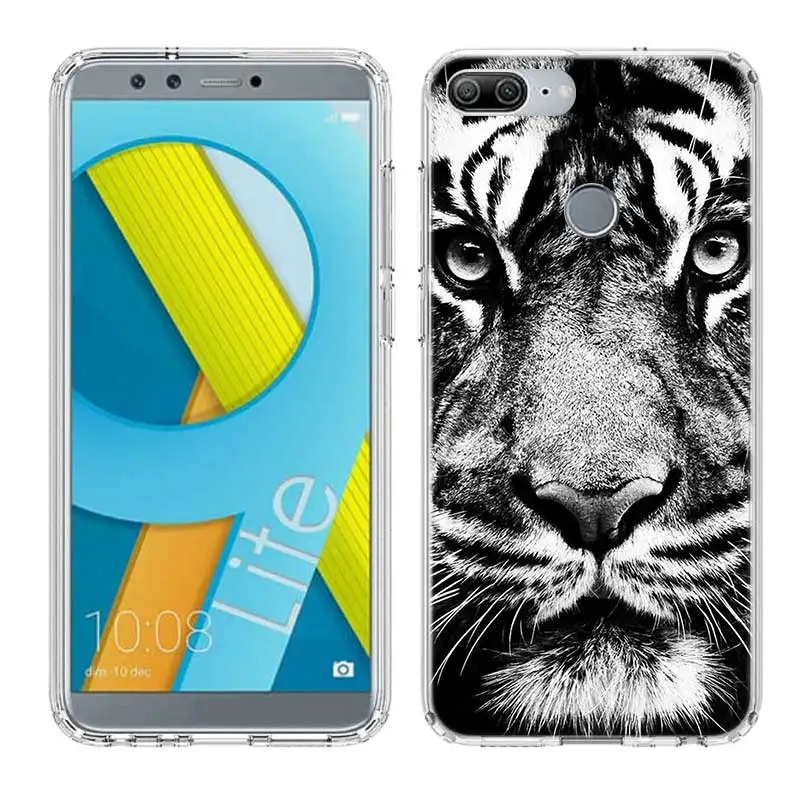 Большой Лев на камне снег мягкий с рисунком из ТПУ Корпус чехол для Huawei Honor 8X MAX 8 9 10