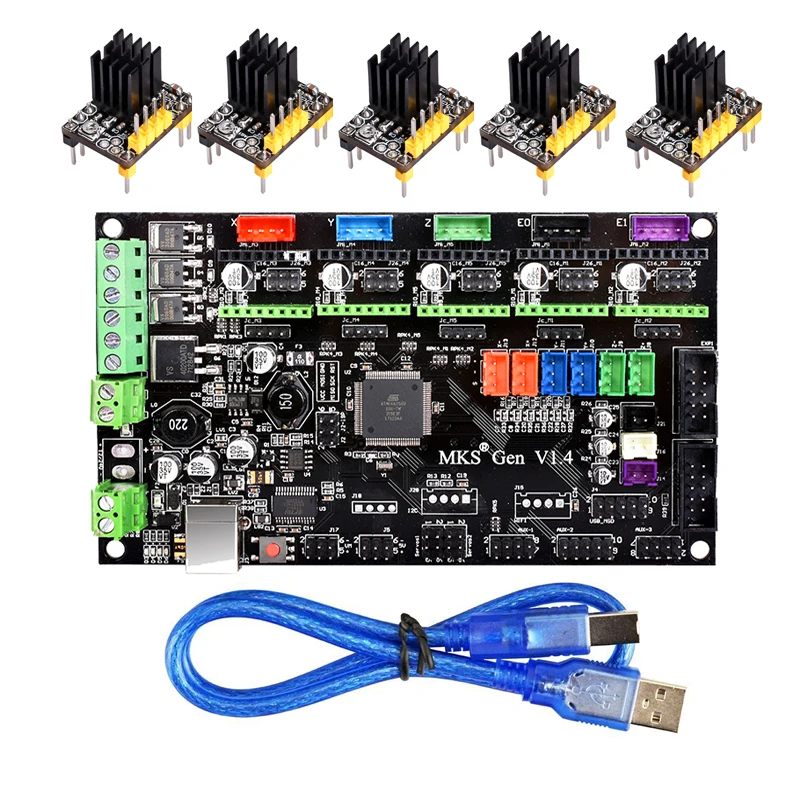 Материнская плата BIQU MKS Gen V1.4 RepRap Mega 2560 R3 Ramps1.4 управления 3d-принтером совместимый