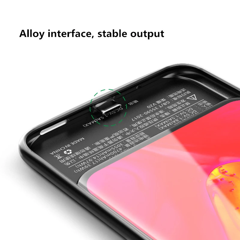NTSPACE 4700 мАч Внешний аккумулятор, зарядное устройство, чехол s для huawei Honor V20, чехол, ультра тонкий внешний аккумулятор, чехол для зарядки телефона