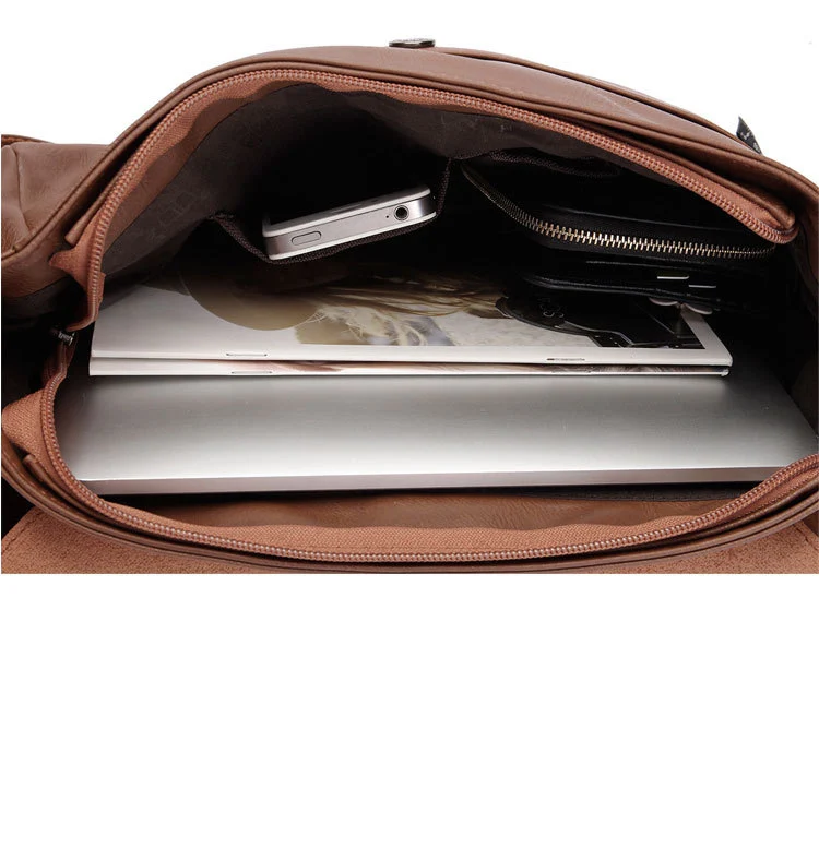 Мужская сумка мессенджер из искусственной кожи высокого качества|bag button|mens leather