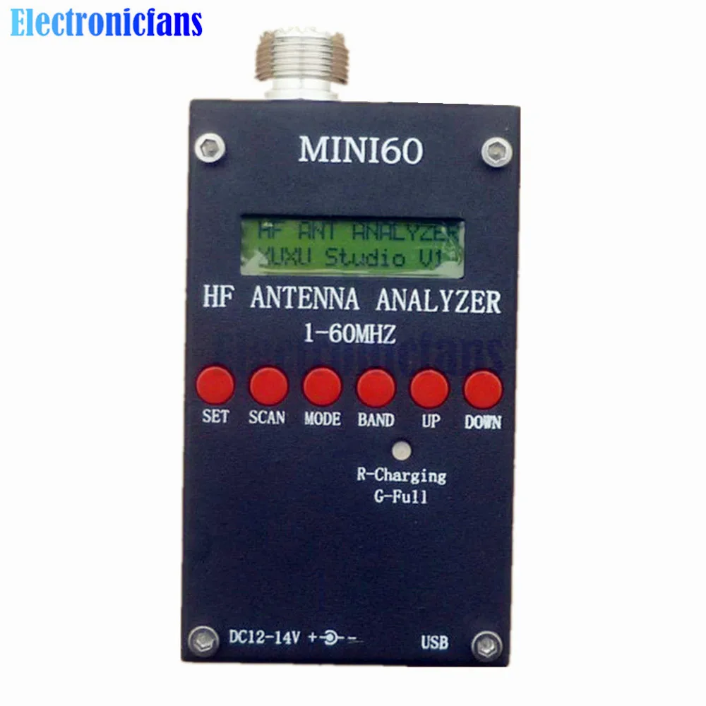 2017 Bluetooth Android ВЧ АНТ КСВ Антенны Анализатор SARK-100 1-60 МГц Mini60 Метр DC12-24V USB High по