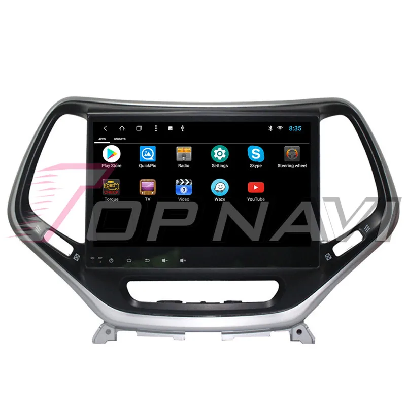 TOPNAVI Android 8 1 Автомобильная GPS навигация для JEEP Cherokee 2016 автомобильное радио