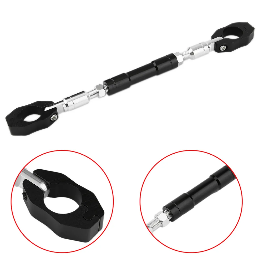 Universal 7/8&quot 22mm Black Aluminum Motorcycle Handlebar Cross Bar Steering Wheel Strengthen Adjustable Handle New Styling |