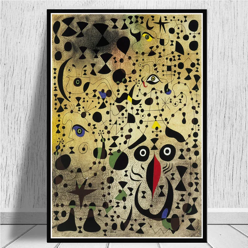 Современные художественные картины Joan Miro абстрактные ретро постер и принты