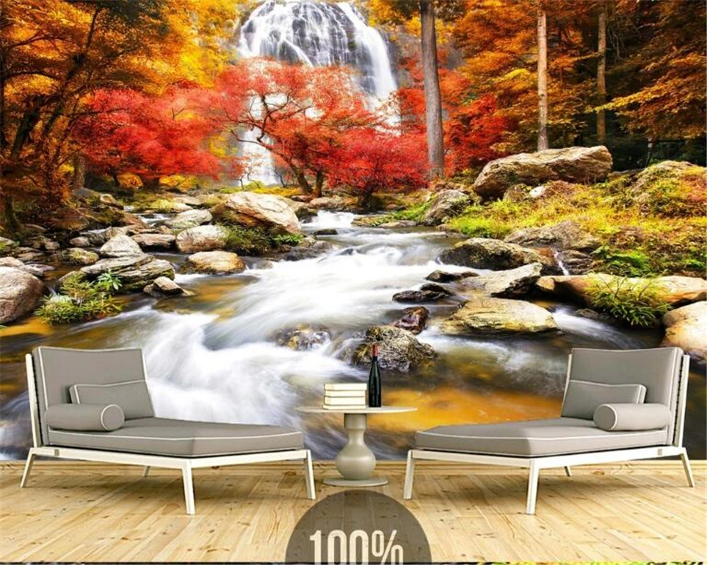 Обои с изображением кленового листа на осень красивый минималистичный фон