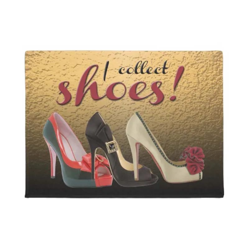 Забавная обувь с надписью I Collect Туфли-лодочки на высоком каблуке шпильке