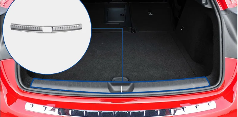 1 шт. защитная накладка для заднего бампера Mercedes Benz GLA 200 220 260 2014 2016|sill plate|rear bumper
