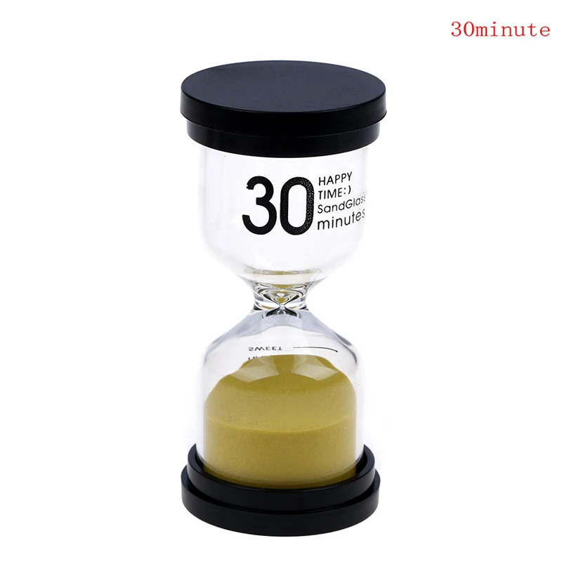 30 Minutes 1Pc1/3/5/10/15/20/30 минут песочных часов Таймер для детей чистить зубы 7 цветов украшение дома Настольный мини-таймер-часы - Цвет: 30 Minutes
