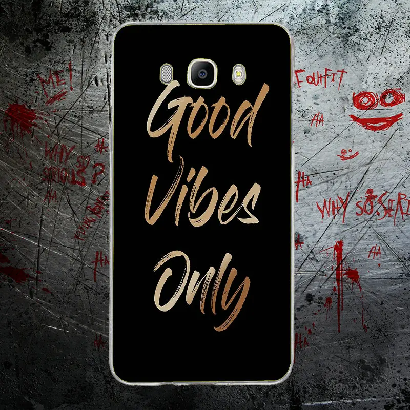 Пословица фраза девиз для Coque Samsung Galaxy J1 J2 J3 J5 J7 A3 A5 A7 2016 2017 Чехол Мягкий ТПУ