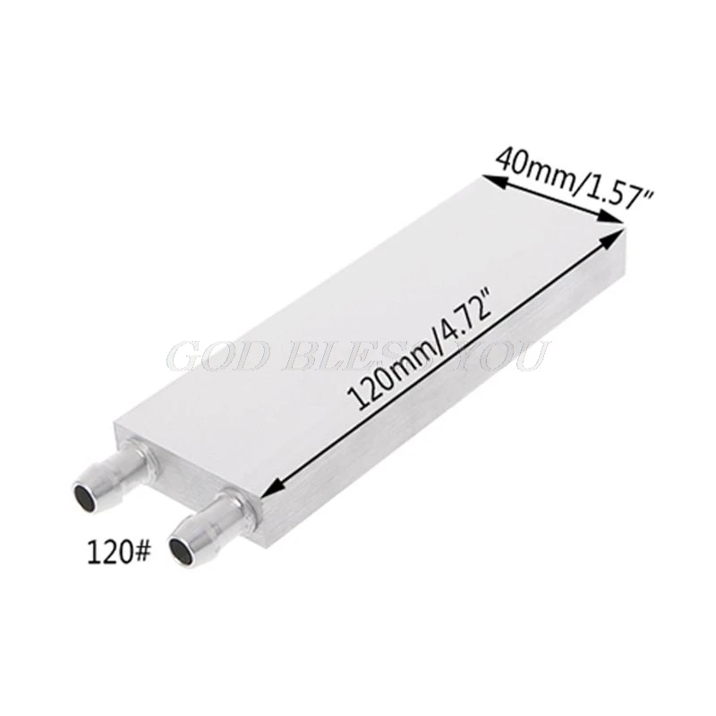 40x 120x 12MM Основной алюминиевый блок водяного охлаждения теплоотвод системы для ПК ноутбука ЦП - Цвет лезвия: 40x 120x 12MM