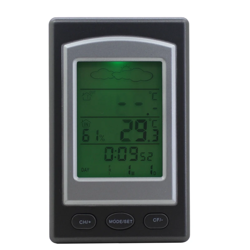 Беспроводная домашняя метеостанция цифровой светодиодный термометр гигрометр