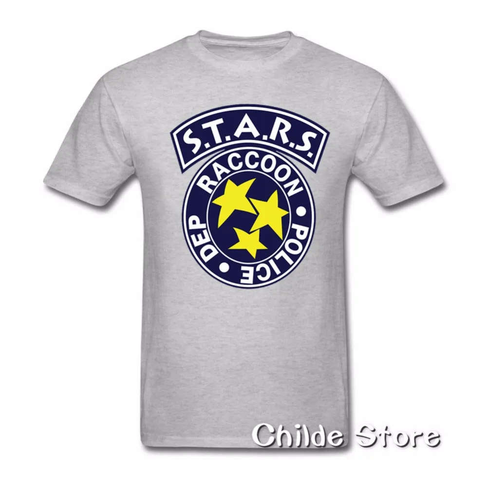 Футболки с логотипом herent Evil S.T.A.R.S Leon RPD хлопковые мужские повседневные футболки