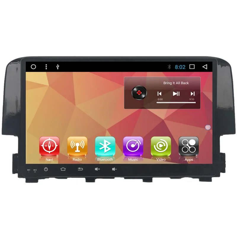 Автомагнитола 10 1 дюймов Android мультимедийный Стерео GPS навигатор DVD радио аудио