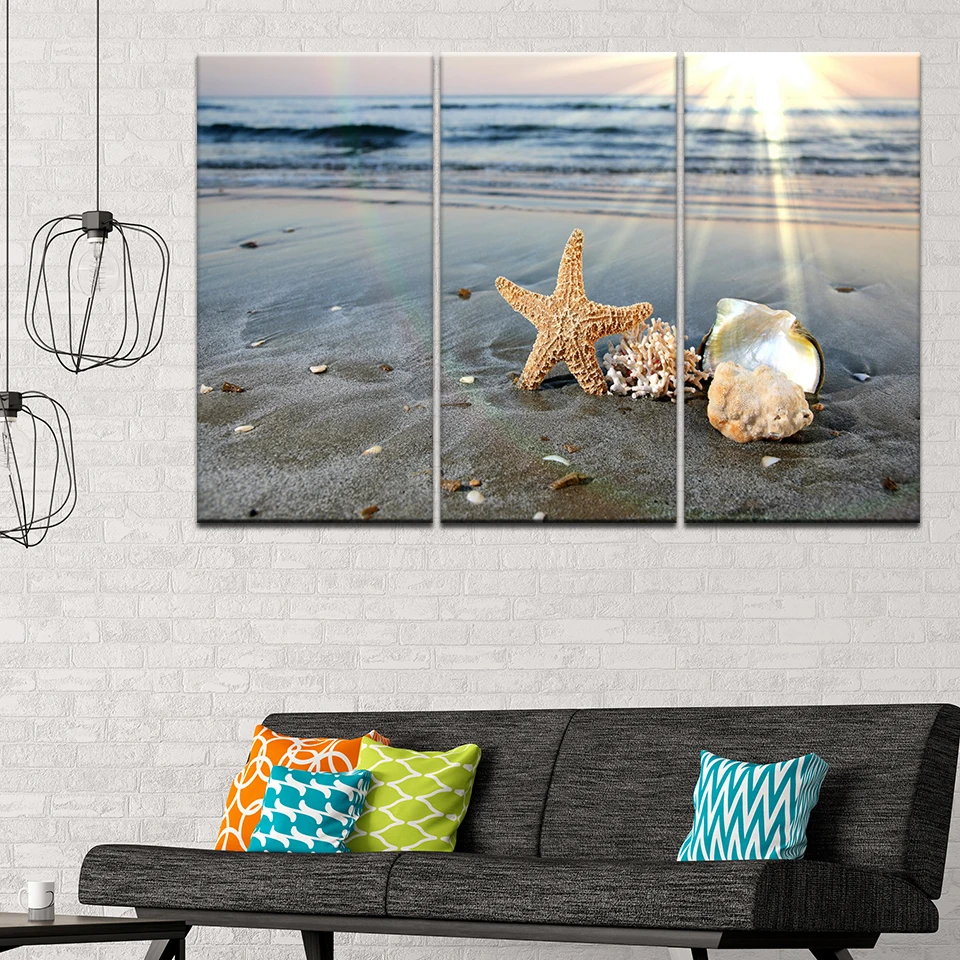 HD фотографии печать на холсте Современная Wall Art Рамки комплект из 3 предметов