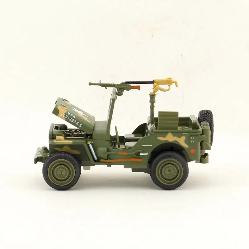 Моделирование 1:24 военная модель автомобиля из сплава Уиллис, звук и свет оттяните назад Подарочный металлический внедорожный автомобиль модель