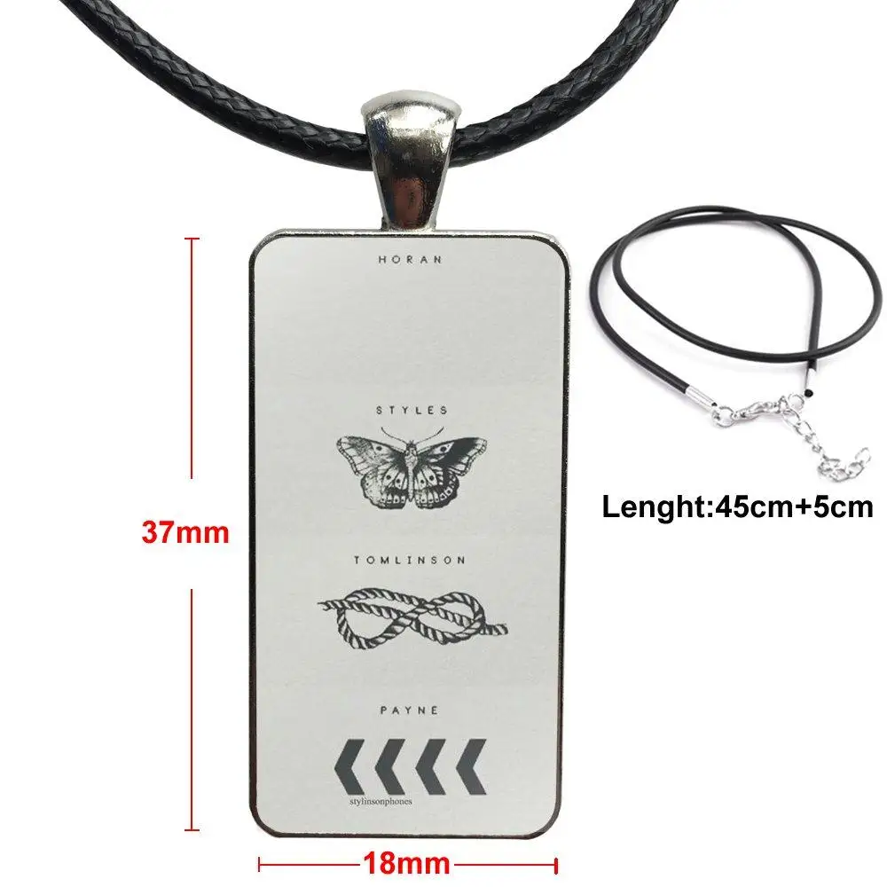 Louis Tomlinson One Direction For Women High Quality Girls Necklace Fashion Long Chain With Rectangle Jewelry | Украшения и