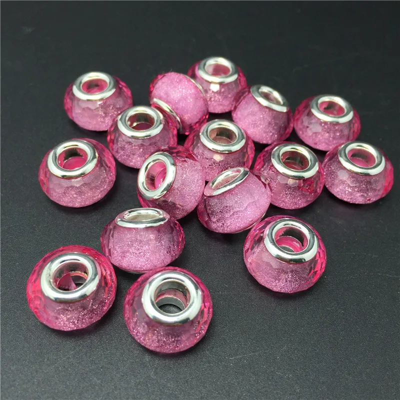 Новый акриловый Европейский смешанный цвет Бусины секция шнур большое отверстие