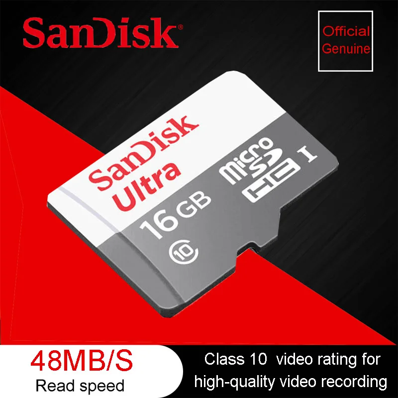 Sandisk Ultra micro SDHC/micro SDXC UHS I карты памяти 48 МБ/с./с. SD 64 ГБ 32 Гб 16 8 Class 10 с адаптером|card reader