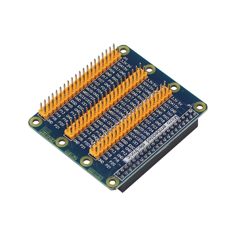 Raspberry Pi 4 GPIO адаптер 40 Pin от 1 до 3 Плата расширения для Model B 3B Plus 2B Orange PC|Аксессуары