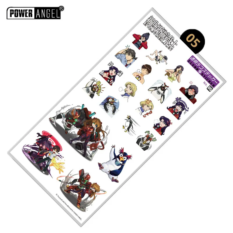 Style 05 Классический аниме Evangelion EVA Роскошные наклейки s для мобильного телефона ноутбука Книга пластиковая прозрачная наклейка игрушка наклейка подарок - Цвет: Style 05