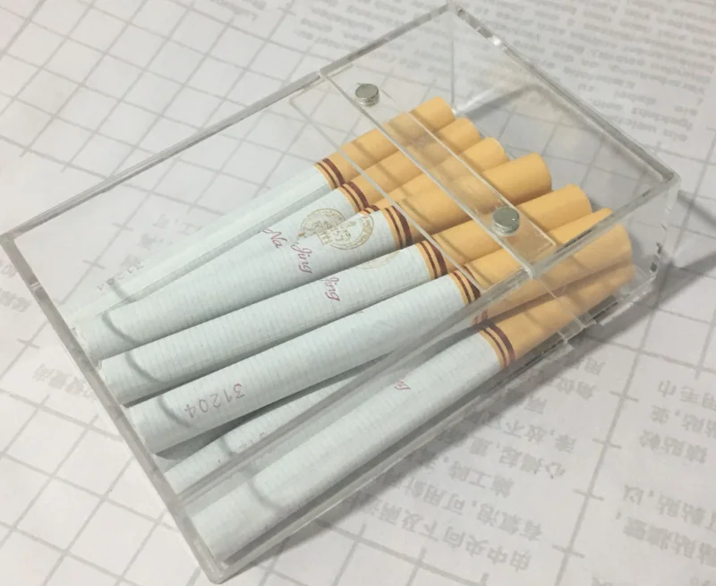 Прозрачный акриловый чехол для сигарет See Essence портативный футляр мужчин и женщин