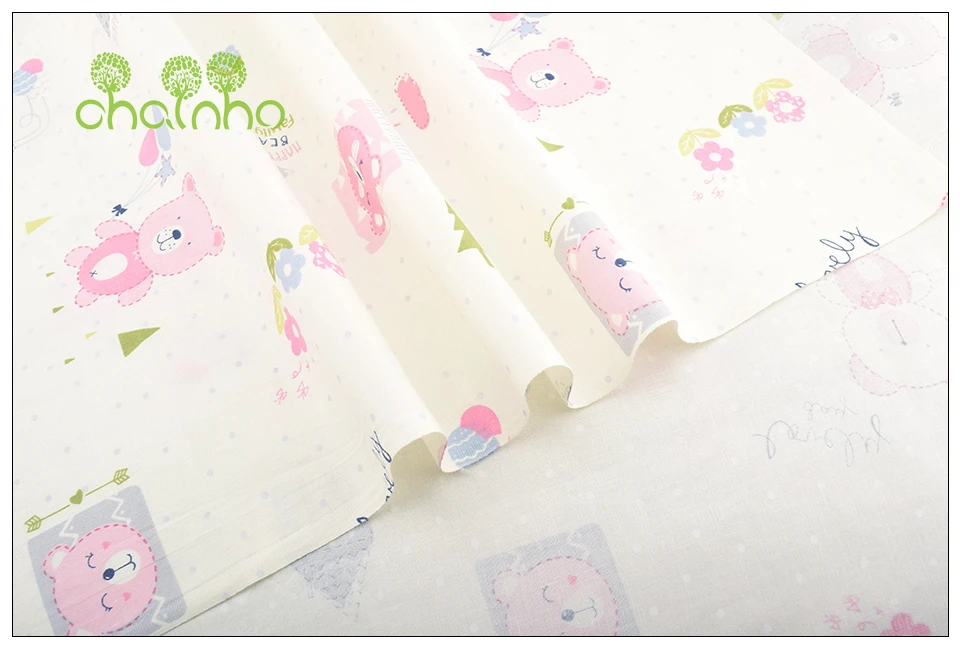 Chainho, мультяшная печатная твиловая, хлопковая ткань, DIY шитье для детей и детей лист, подушка, подушка, материал игрушки, полуметр