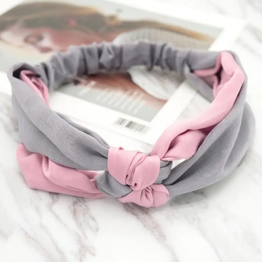 Простая шикарная расцветка ободка для волос в стиле дикий динамический, промывка лица и укладка, высокая эластичность, аксессуары для волос для девочек.