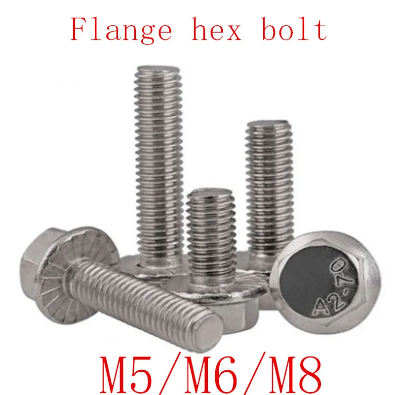 Фланец из нержавеющей стали 5 шт. шестигранный болт m5 m6 m8 * 16/20/25/30/35/40|Дверные
