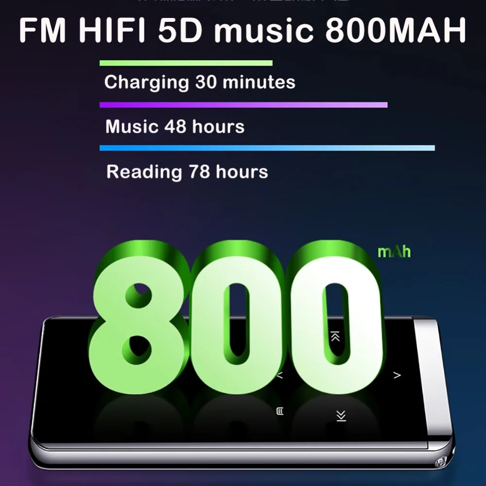 Лидер продаж OTG mp3 плеер диктофон Bluetooth 4 2 сенсорный экран 1 8 дюйма мини HIFI 5D MP3