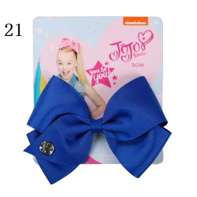 picture color " фирма JOJO Bow зажим для волос для девочек Дети ручной Сива девичий аксессуар для волос 35 цветов заколки-бантики аксессуары для волос - Цвет: picture color