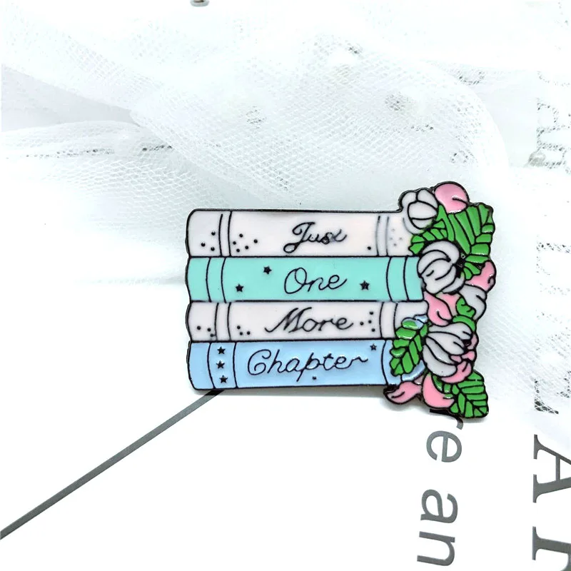JUSE еще одна книга-книга оригинальная новая книга с цветком значок подвеска