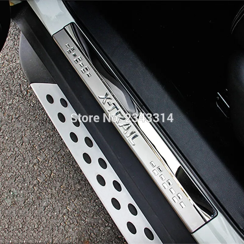 

For Nissan X-Trail T32 2017 2018 Car Styling Accessory Stainless Steel Inner/Outer Scuff Plate Door Sill Guard Pedal Step Cover