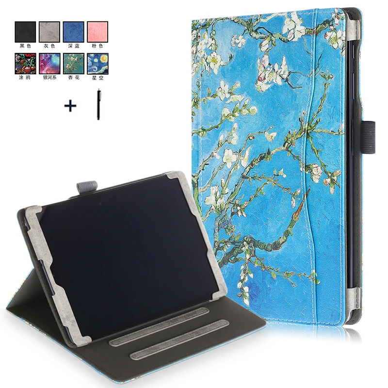 Кожаный чехол книжка с подставкой для Samsung Galaxy Tab A 10 1 2019 T510 T515 отделениями карт и
