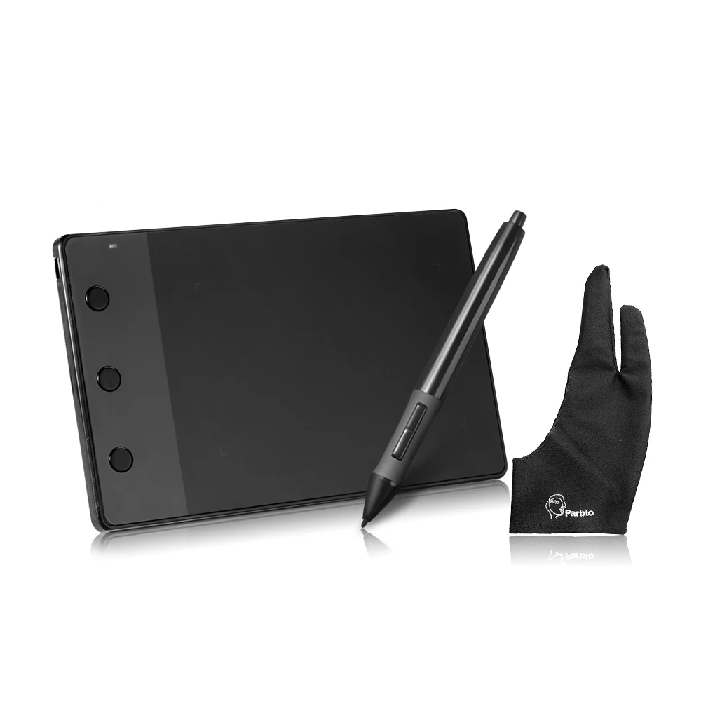 HUION H420 Графический Цифровой Планшет 4x2,2" с ручкой для компьютера+ противообрастающая перчатка в подарок