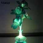 Оптоволоконная лампа волокно светодиодные лампы волокна цветок светильник красивые красочные пластиковые капок ваза Рождественский букет для дома комнаты