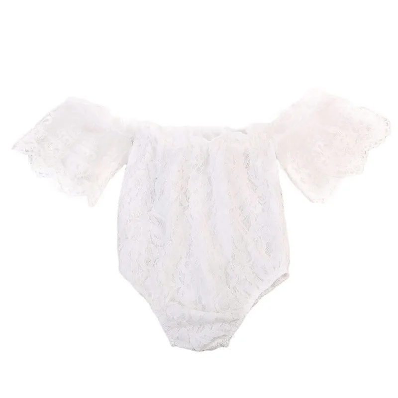 Милая повседневная одежда для новорожденных девочек кружевное летнее боди с