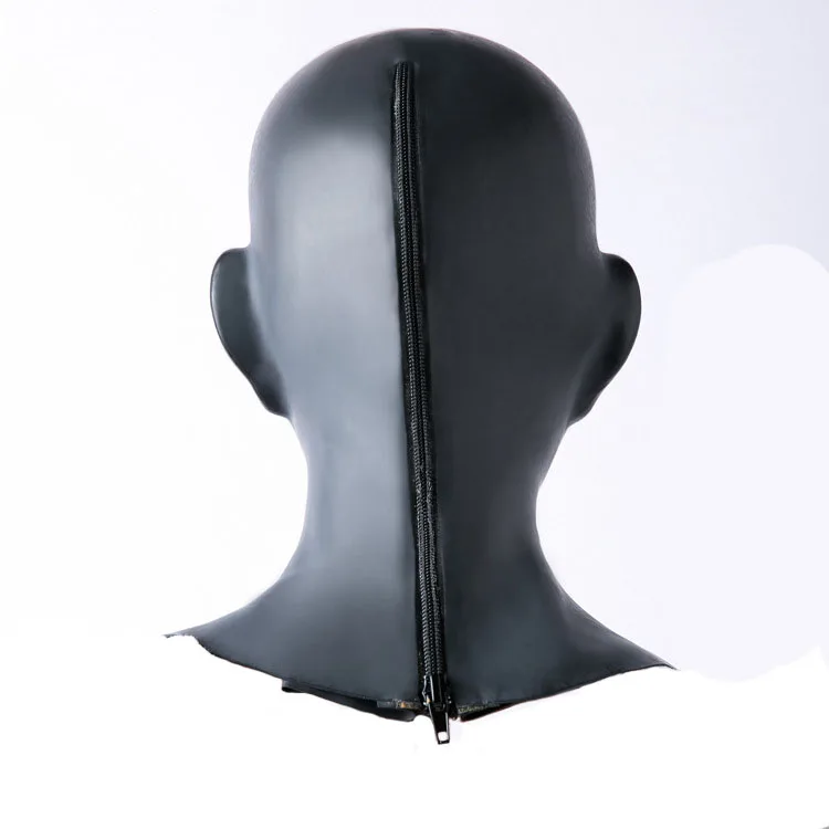 Latex Sex Mask Bondage Hood Adult Fetish Toys Bdsm Zipper With Open Mouth Gag Slave Games For Couples | Красота и здоровье