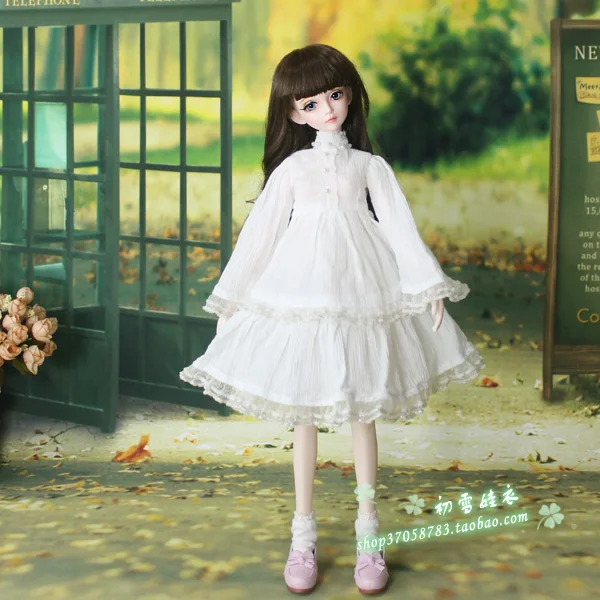 Весеннее платье с белым платьем для 1/3 1/4 1/6 BJD SD кукла аксессуары одежды | Игрушки и